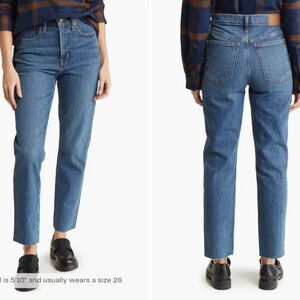 New Madewell The Perfect Vintage High Rise Tapered Leg Jeans size 25